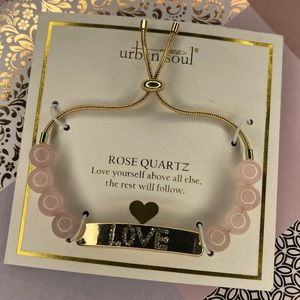 Rose Quartz Crystal Bracelet